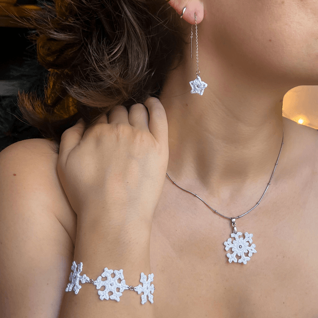 Bracelet flocons de neige
