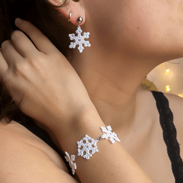 Bracelet flocons de neige