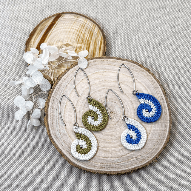 Boucles d'oreilles spirales
