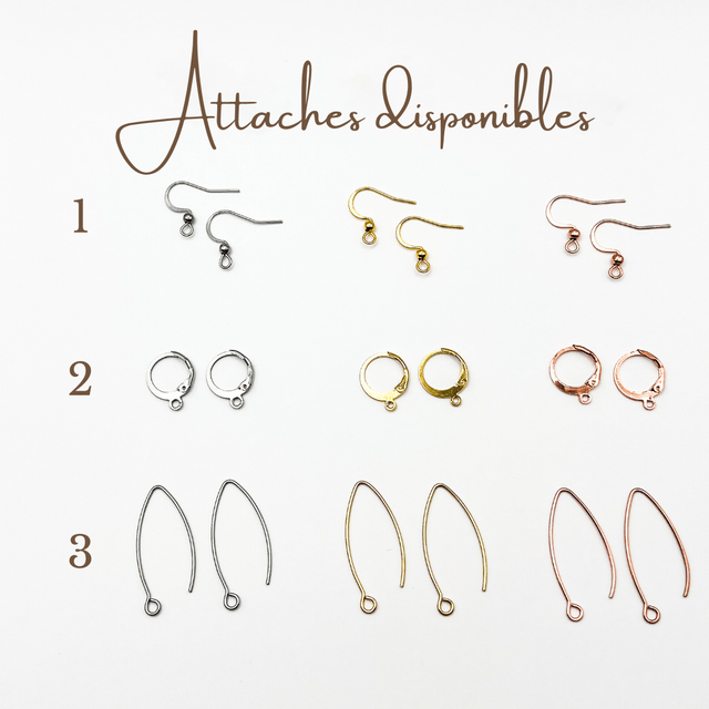 Boucles d’oreilles fleur Anémone ~ S ~ Création en micro-crochet
