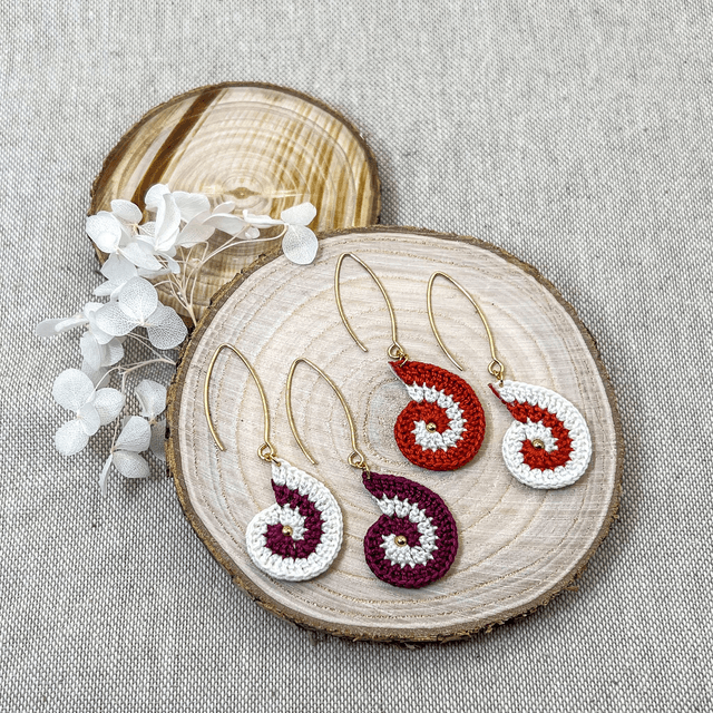 Boucles d'oreilles spirales