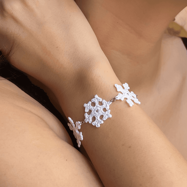 Bracelet flocons de neige